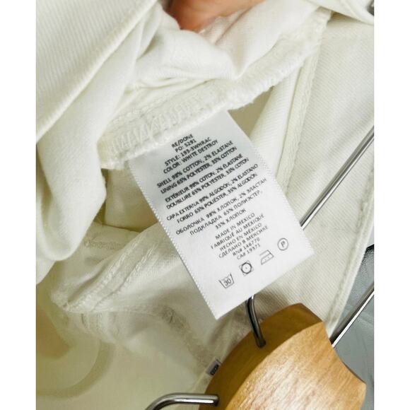 Re/Done White Ankle & Cropped Jeans - Picture 8 of 8